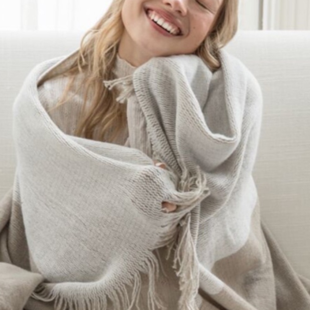 Mark & Graham Colorblock Throw Blanket